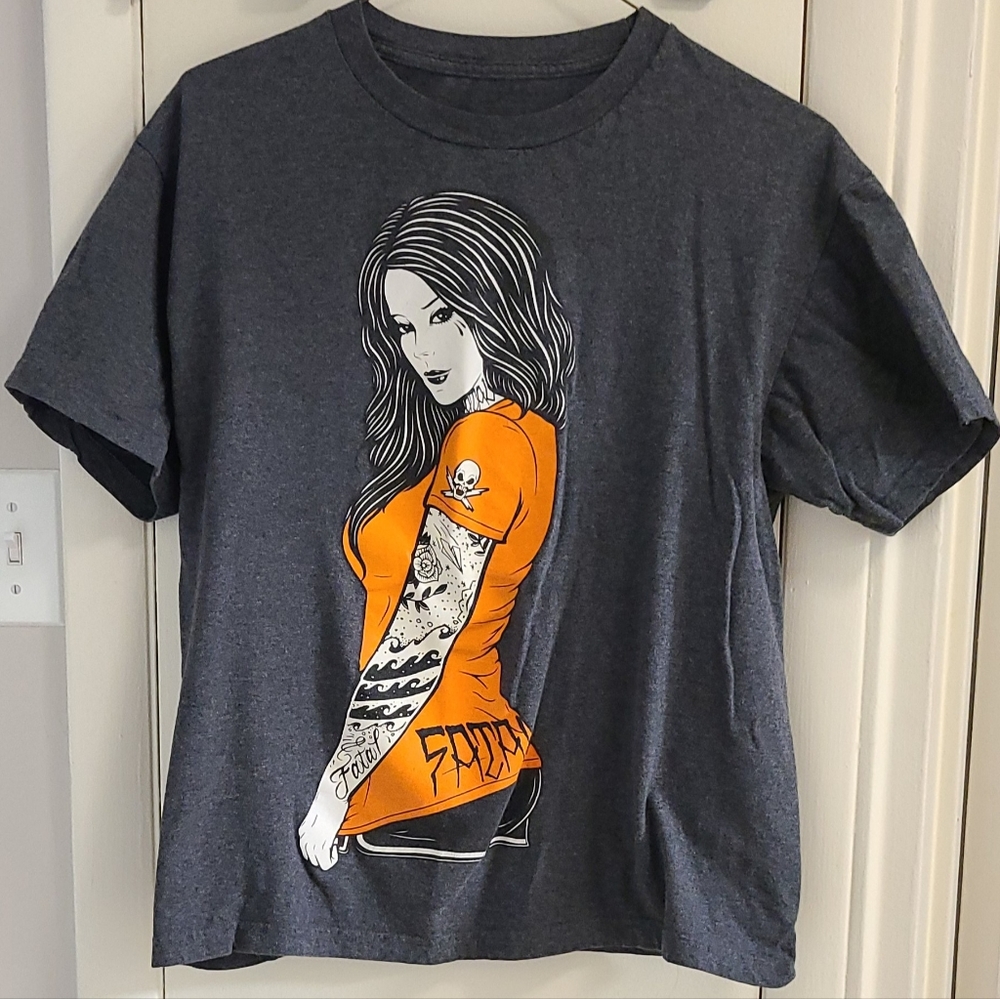 FATAL Mens Dark Gray Shirt Size Large